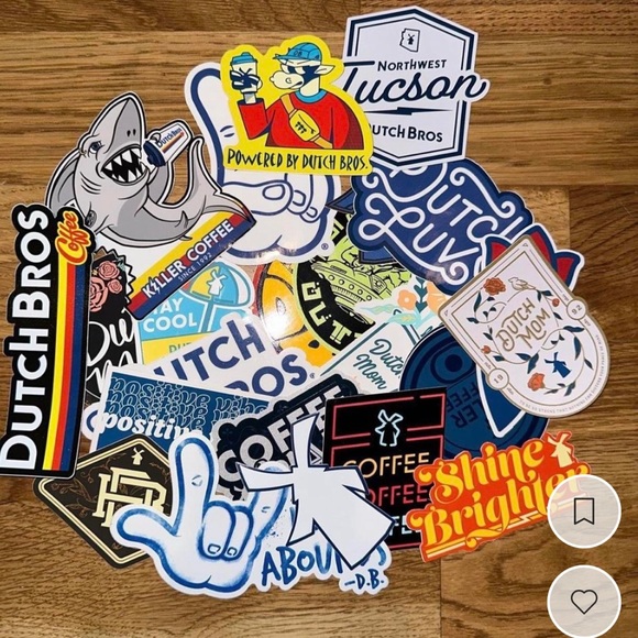 Dutch Bros Mystery Surprise Sticker Lot of 10! - Picture 1 of 1